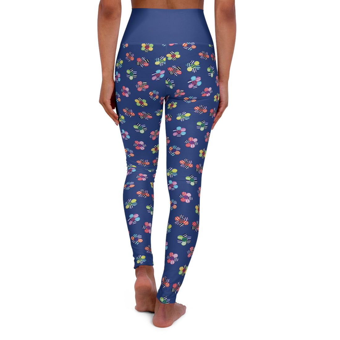 Blue Candy Floral Sports Bra & Yoga Leggings Bundle