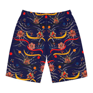 Ink Wilderness Print Men's Board Shorts (AOP)