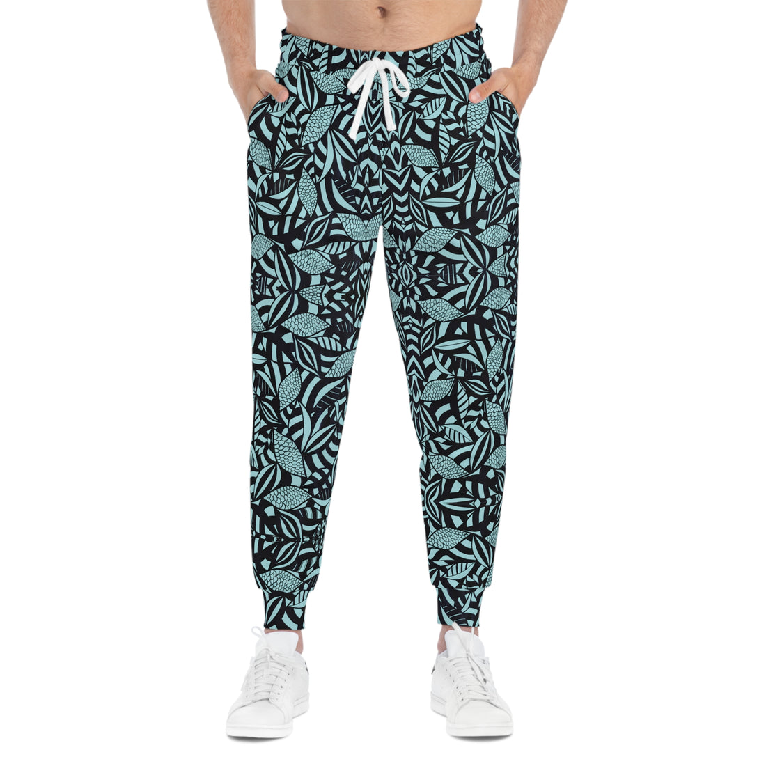 Icy Blue Tropical Minimalist Unisex Joggers