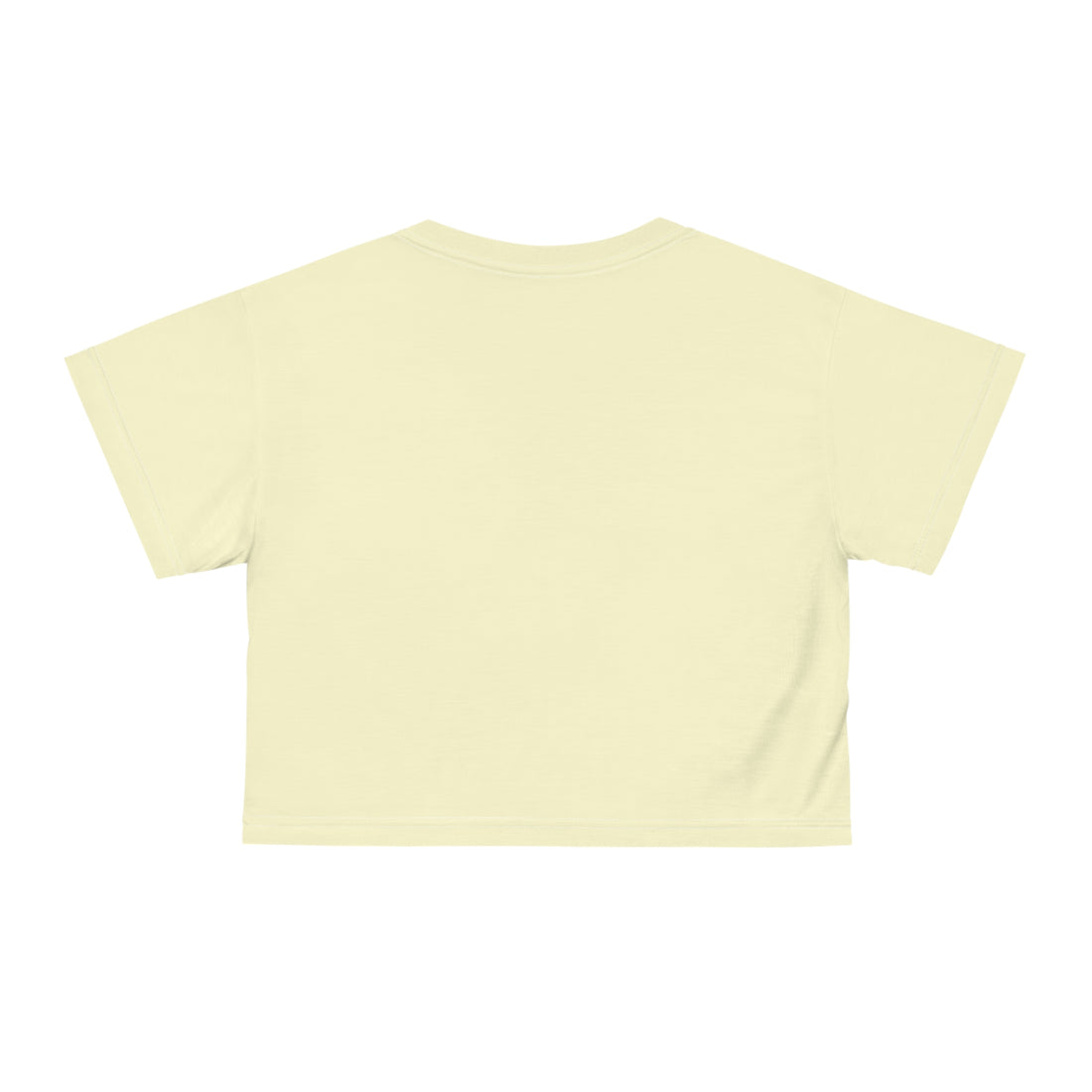 Cream Millennial AOP Crop Tee