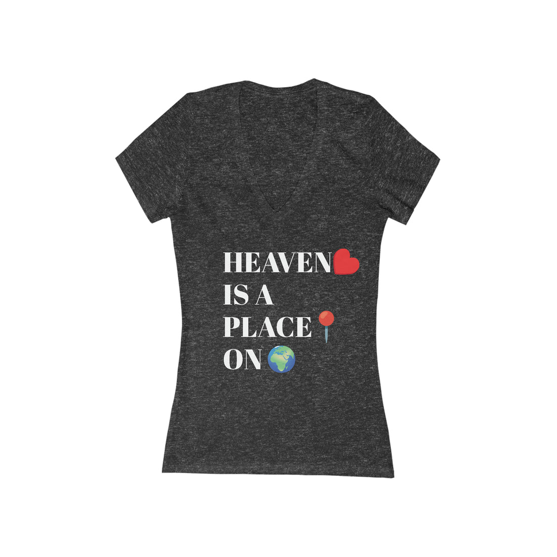 Women's Jersey Heaven On Earth V-Neck Tee