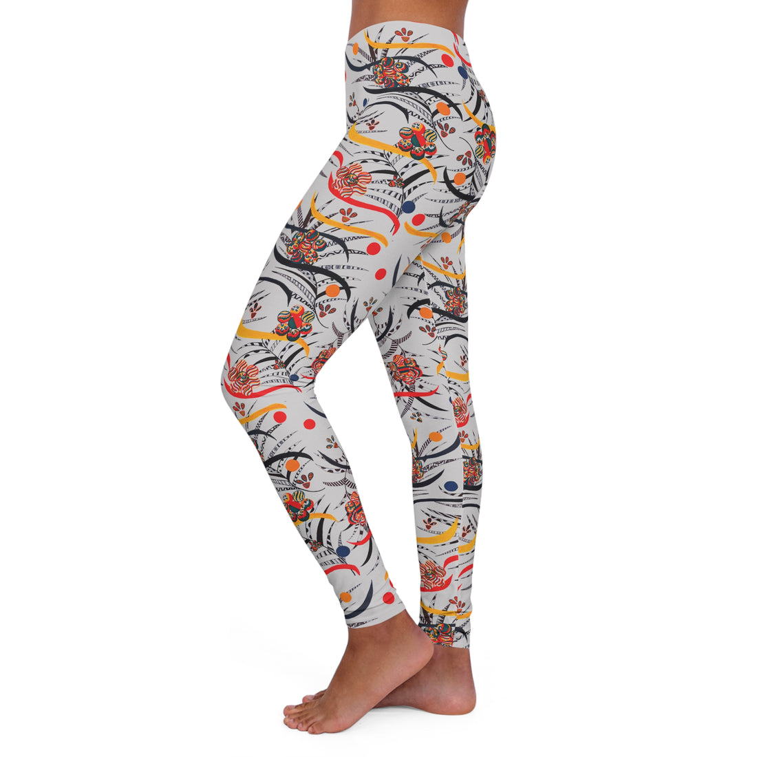 Slate Wilderness Print Spandex Leggings