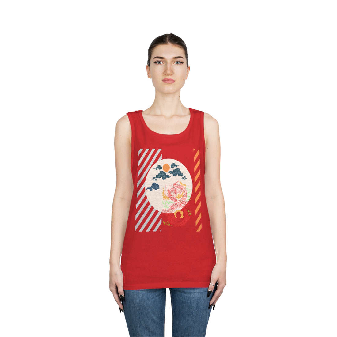 Oriental Dragon Unisex Tank Top