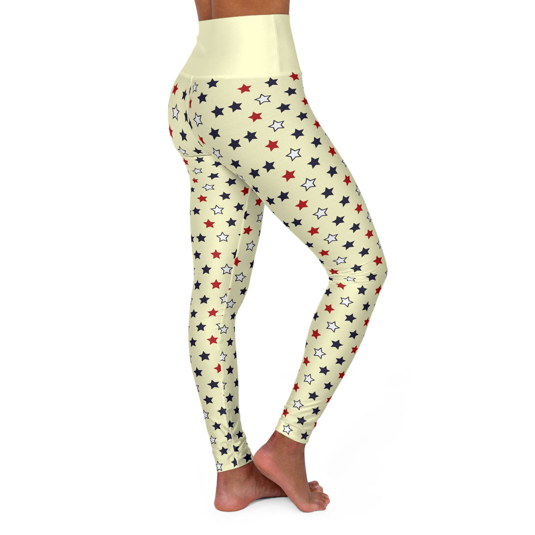 Cream Stargirl Yoga Leggings