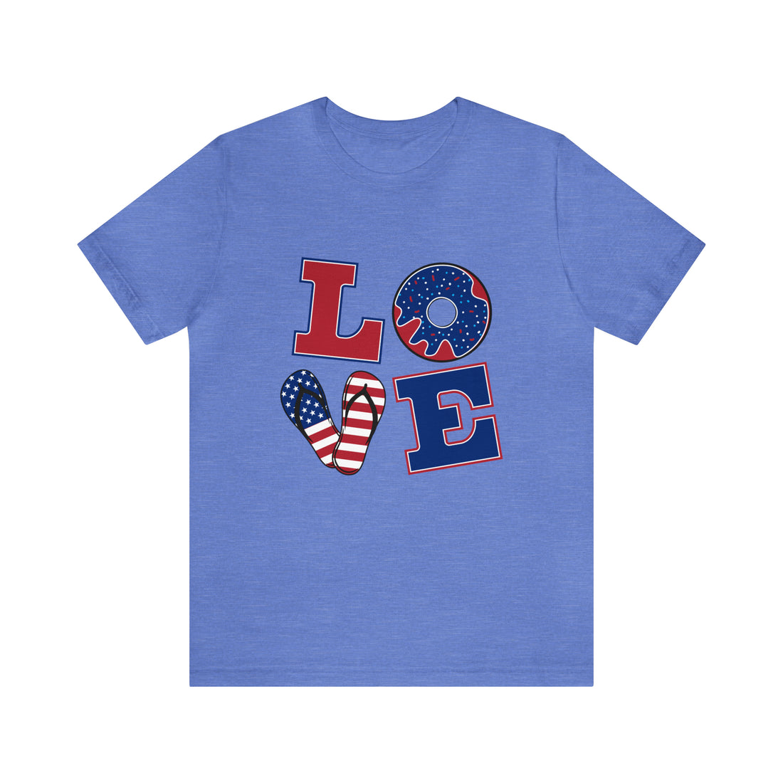 Unisex Jersey American Love Tee