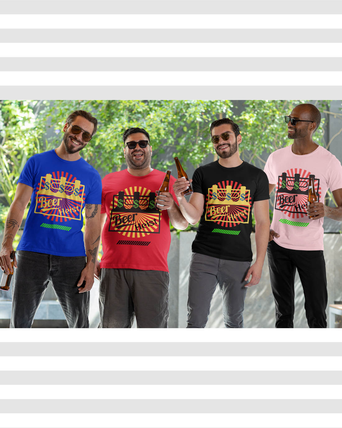 Beer Heist Unisex Print Pure Cotton Tee