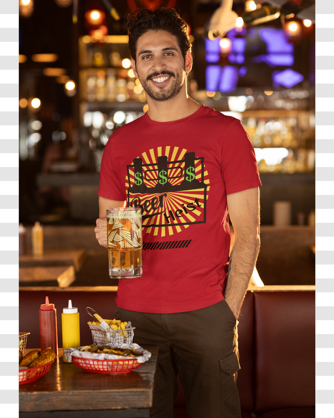 Beer Heist Unisex Print Pure Cotton Tee