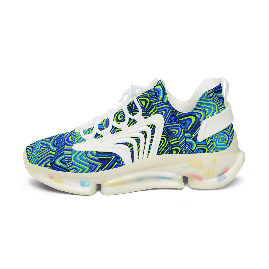 Lime Green Sonic OTT Women's Mesh Knit Sneakers