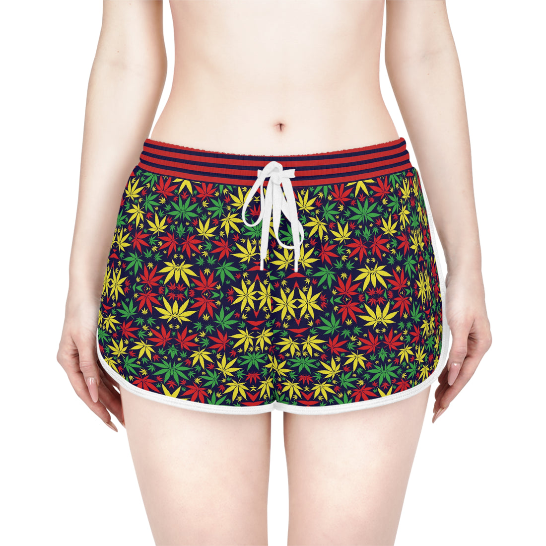 Ink Tropical Rasta Toned Relaxed Gym Shorts