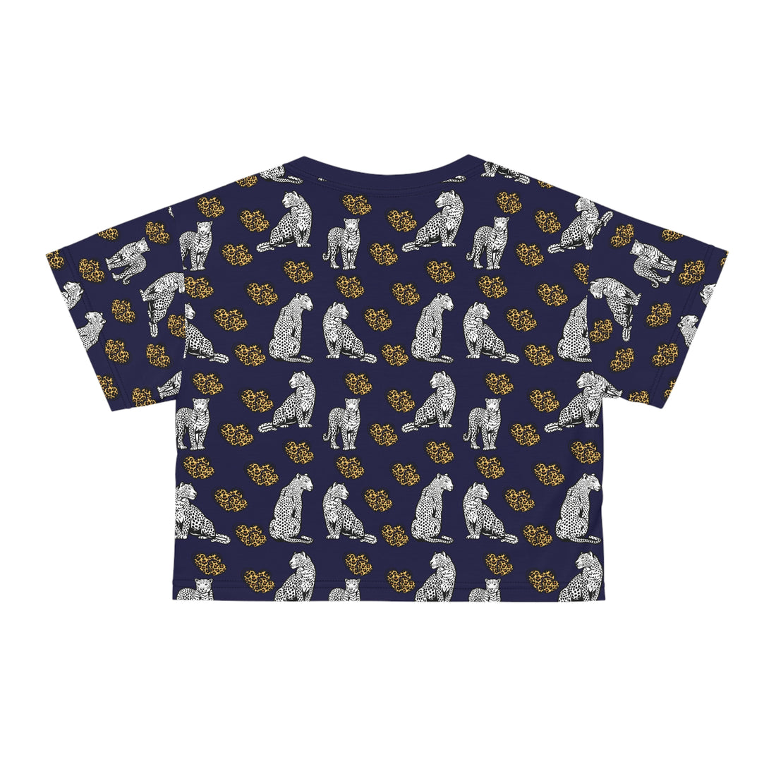 Ink Cheetah Hearts AOP Crop Tee