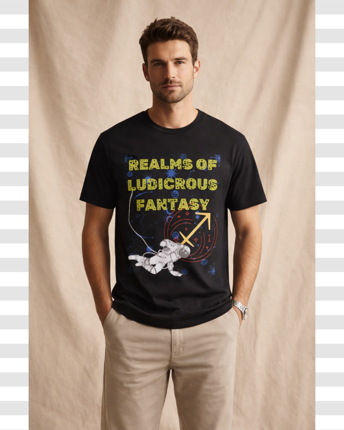 Outer space Fantasy Realm Unisex Graphic Cotton Tee