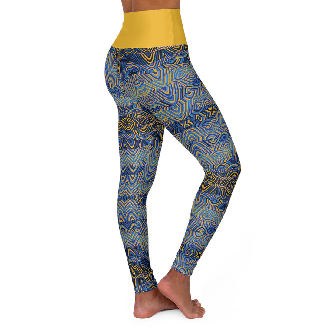 Yellow Sonic Yoga Leggings