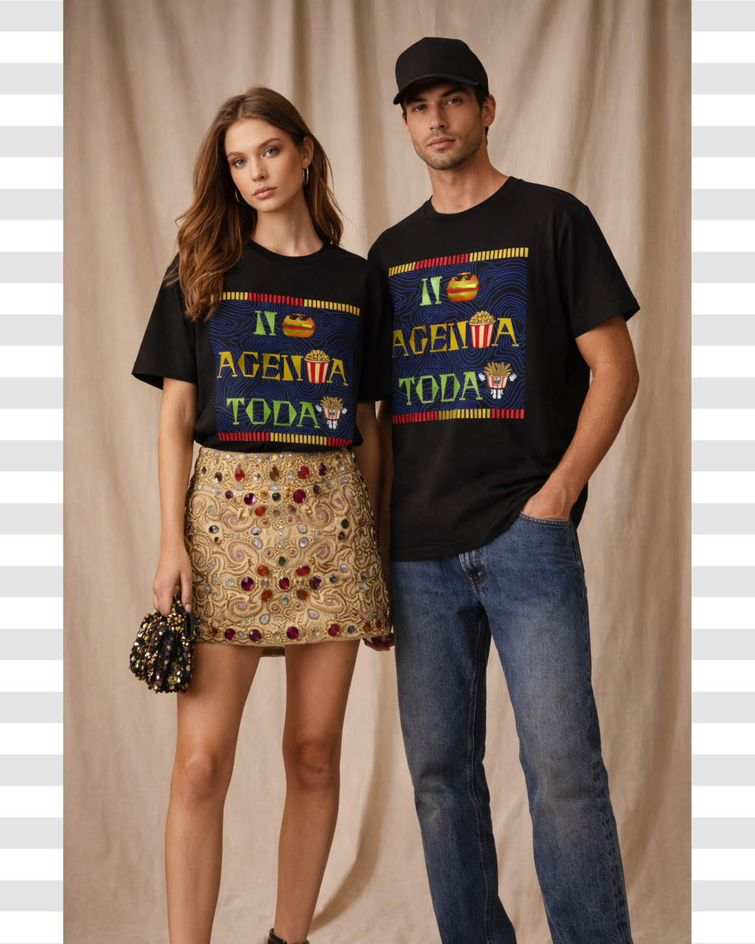 No Agenda Today Unisex Graphic Cotton Typography Tee