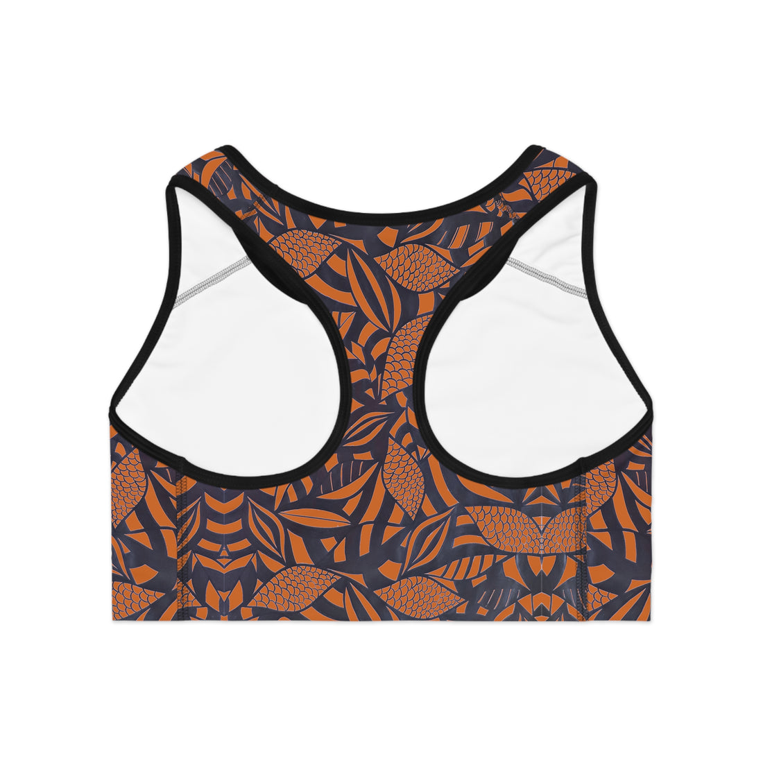 Cinnamon Tropical Minimalist Racerback (AOP) Sports Bra