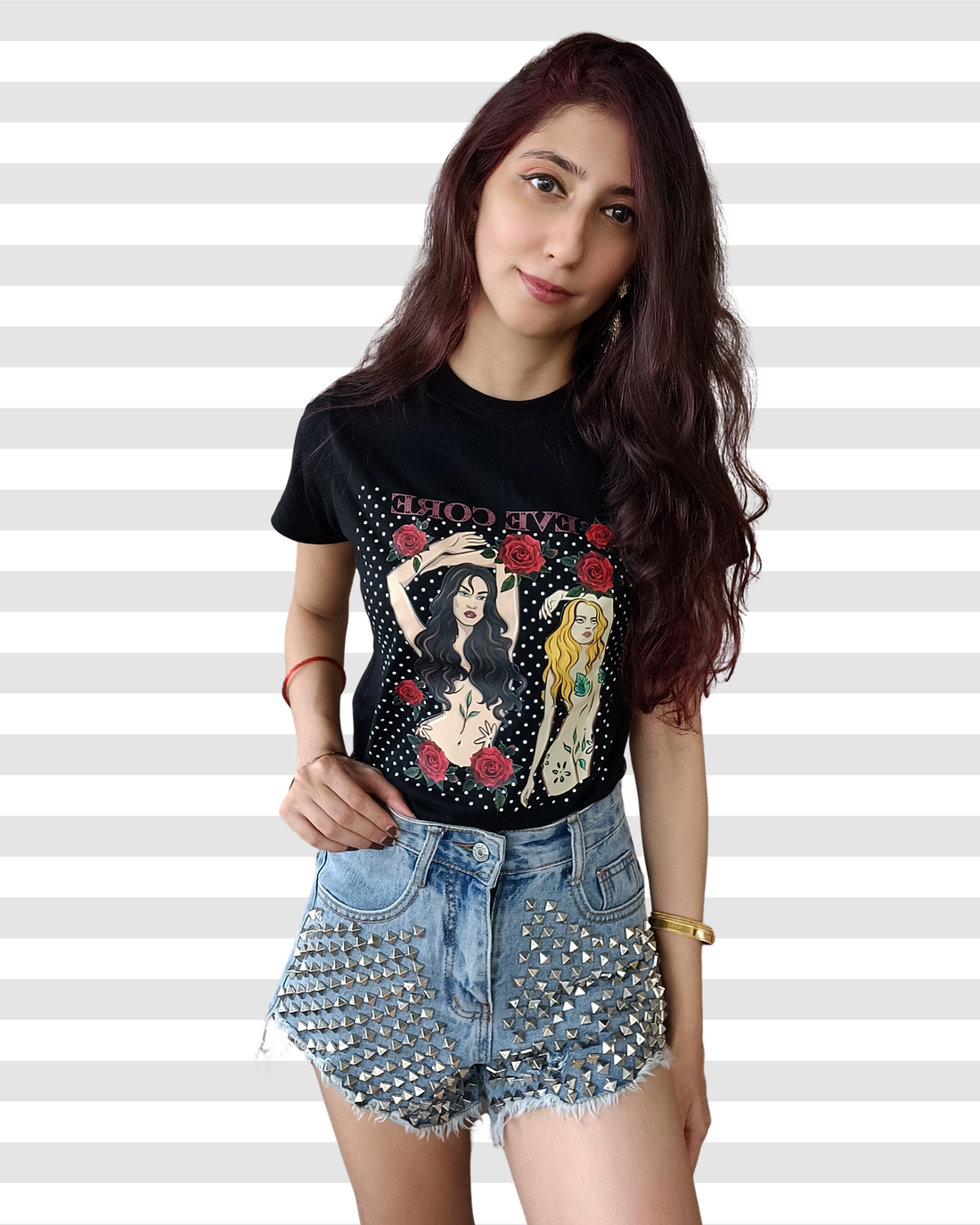 Eve Core Graphic Cotton Tee For Women