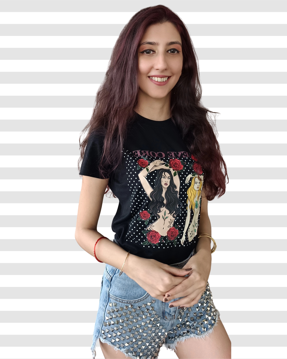 Eve Core Graphic Cotton Tee For Women