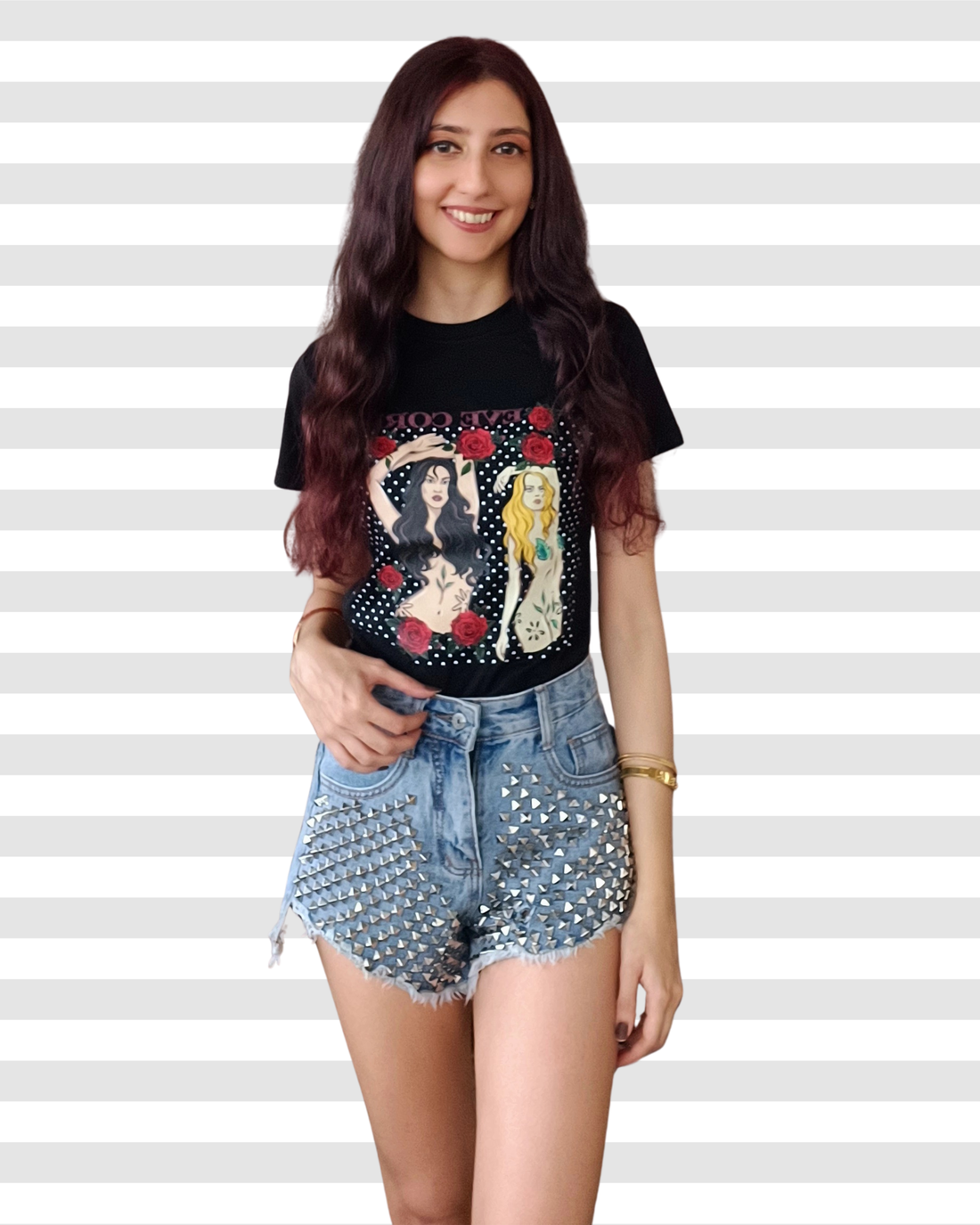 Eve Core Graphic Cotton Tee For Women