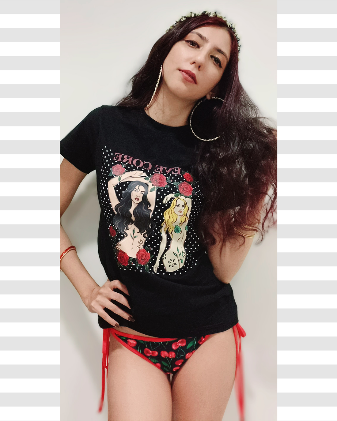 Eve Core Graphic Cotton Tee For Women