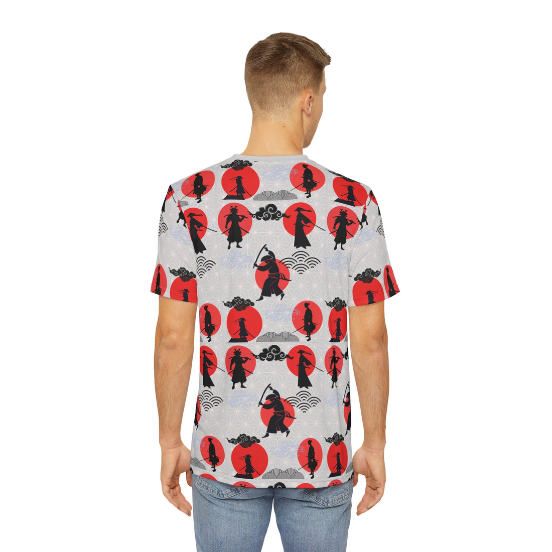 Slate Samurai Men's Polyester Tee (AOP)