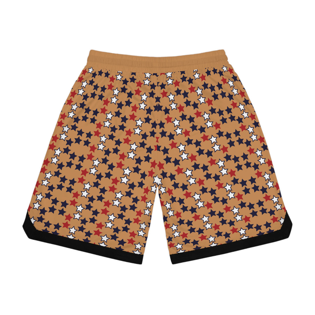Mocha Stardom Basketball Rib Shorts (AOP)