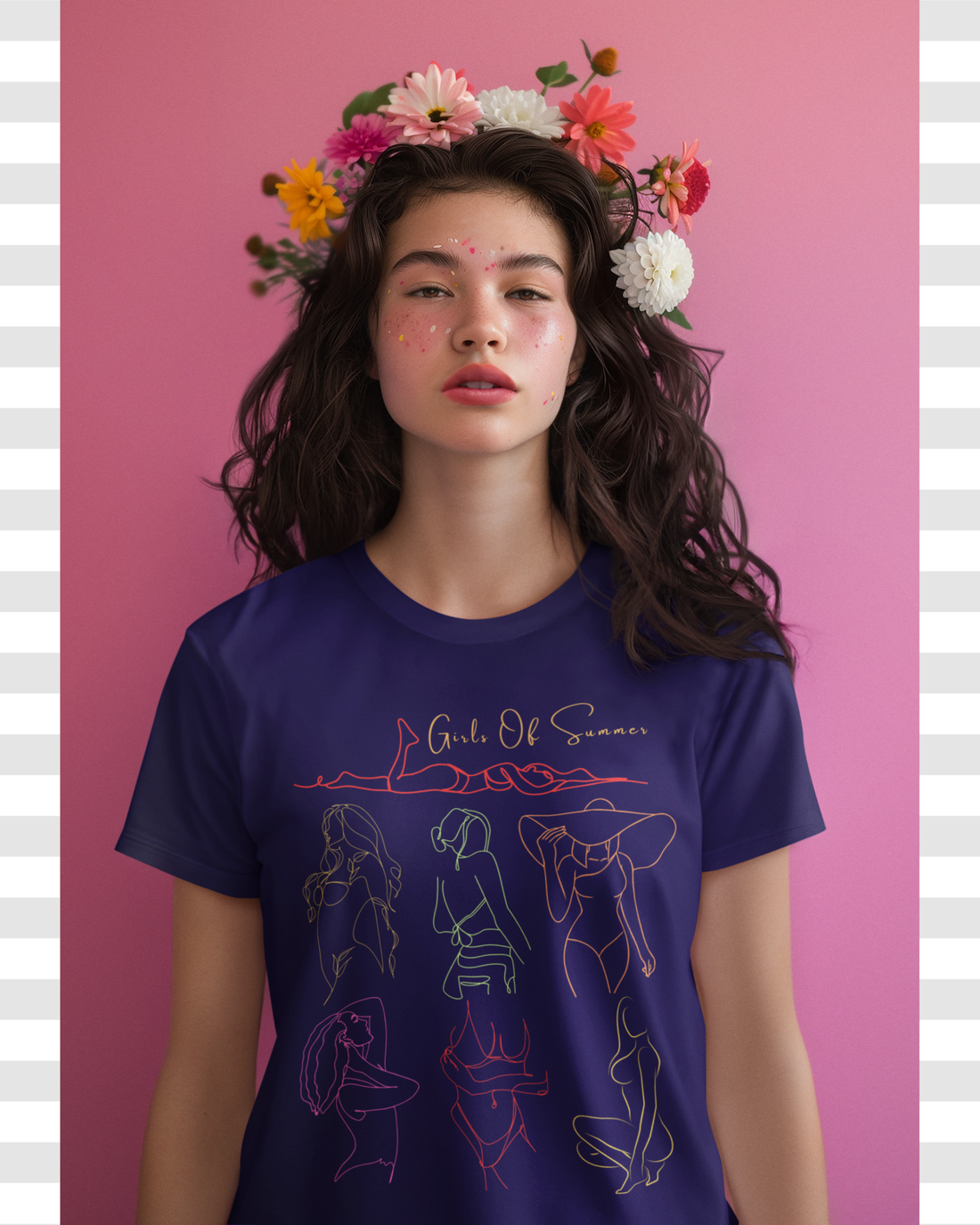 Girls of Summer Cotton Holiday Essential T-shirt For Women