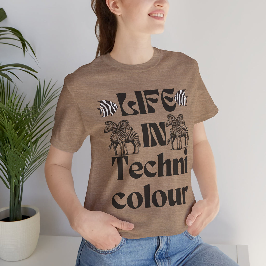 Life In Colour Typography Unisex Jersey Tee