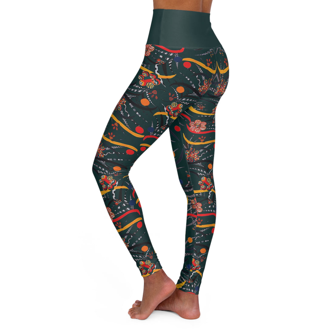 Bottle Green Wilderness Yoga Leggings