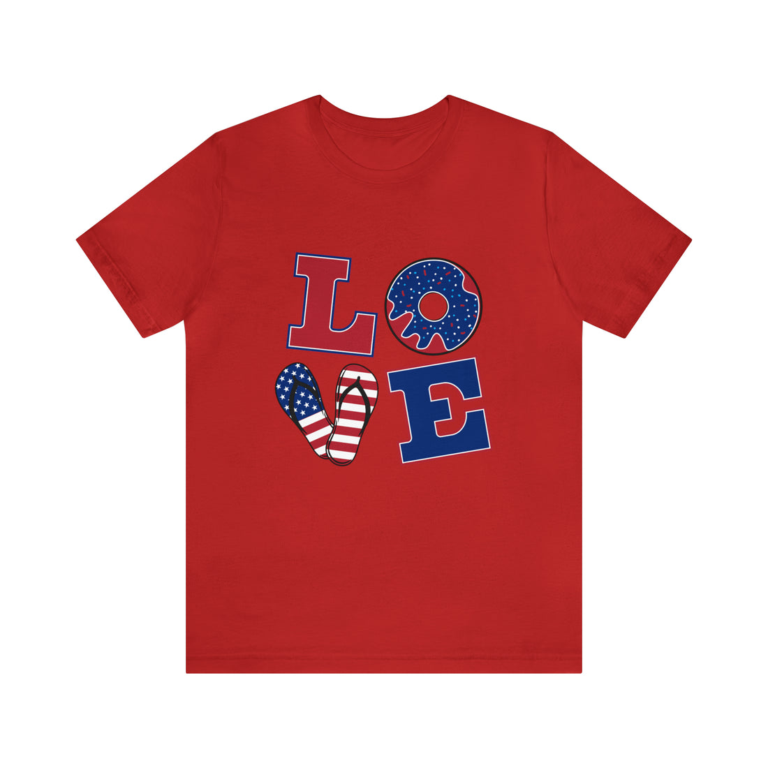 Unisex Jersey American Love Tee