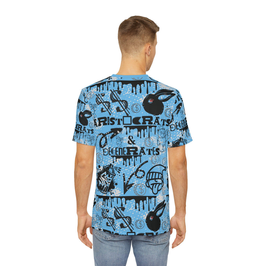 Sky Graphic Polar Men's Polyester Tee (AOP)