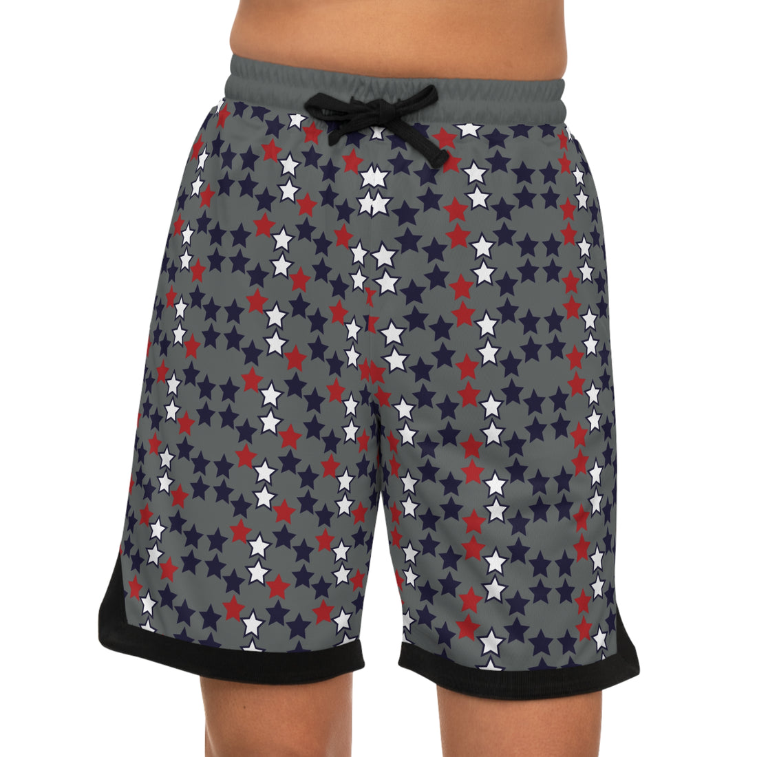Ash Grey Stardom Basketball Rib Shorts (AOP)