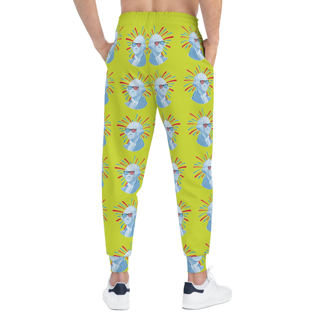 Lime Unisex Washington AOP Joggers