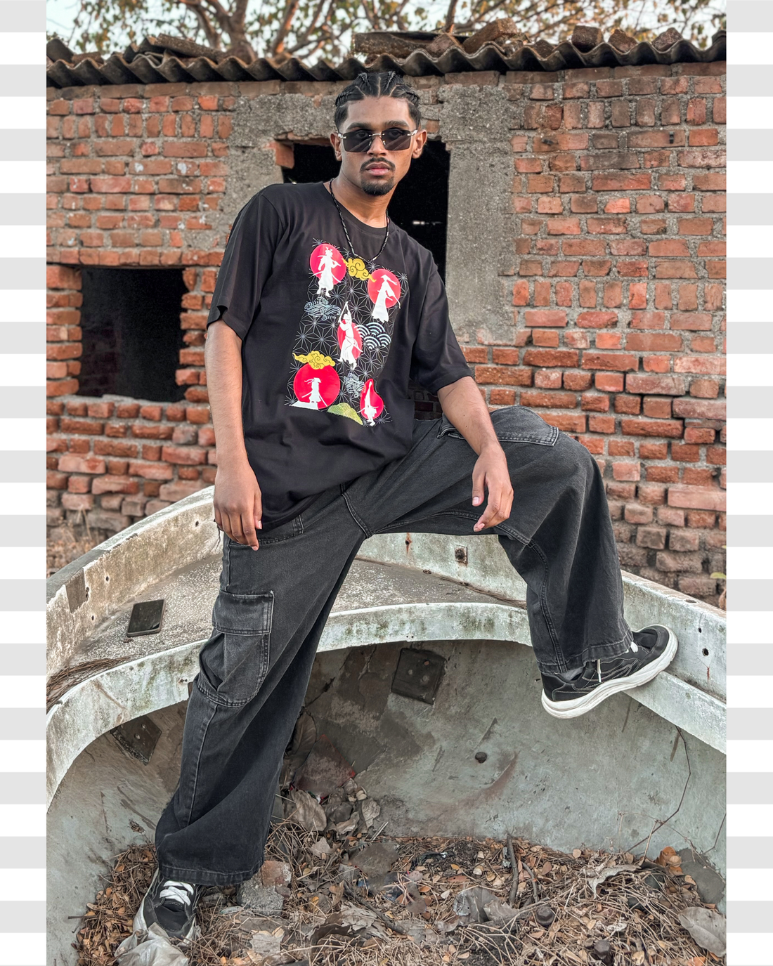 Shadow Samurai Imperial Warriors Graphic Unisex Cotton T-Shirt