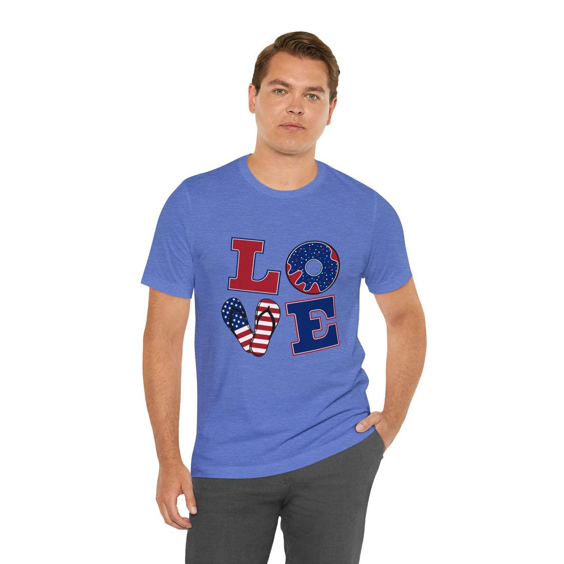 Unisex Jersey American Love Tee