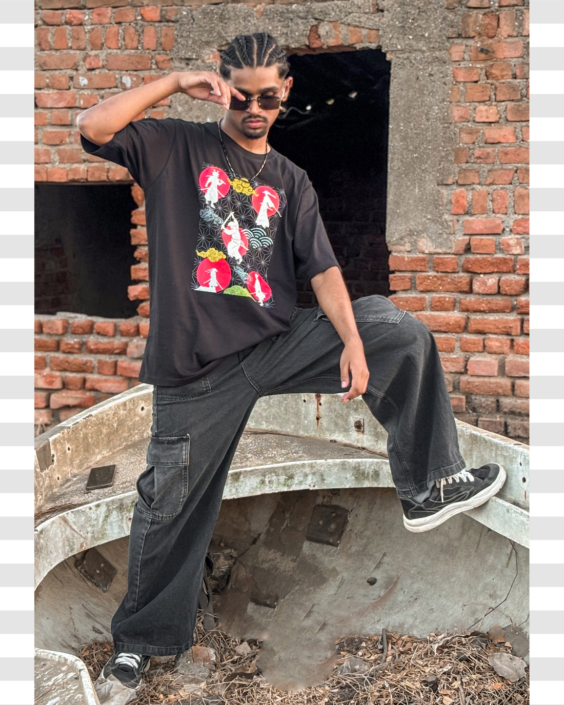 Shadow Samurai Imperial Warriors Graphic Unisex Cotton T-Shirt