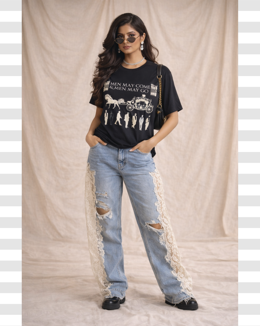 The Brook Poetic Statement Vintage Graphic Cotton Conversational Tee For Women