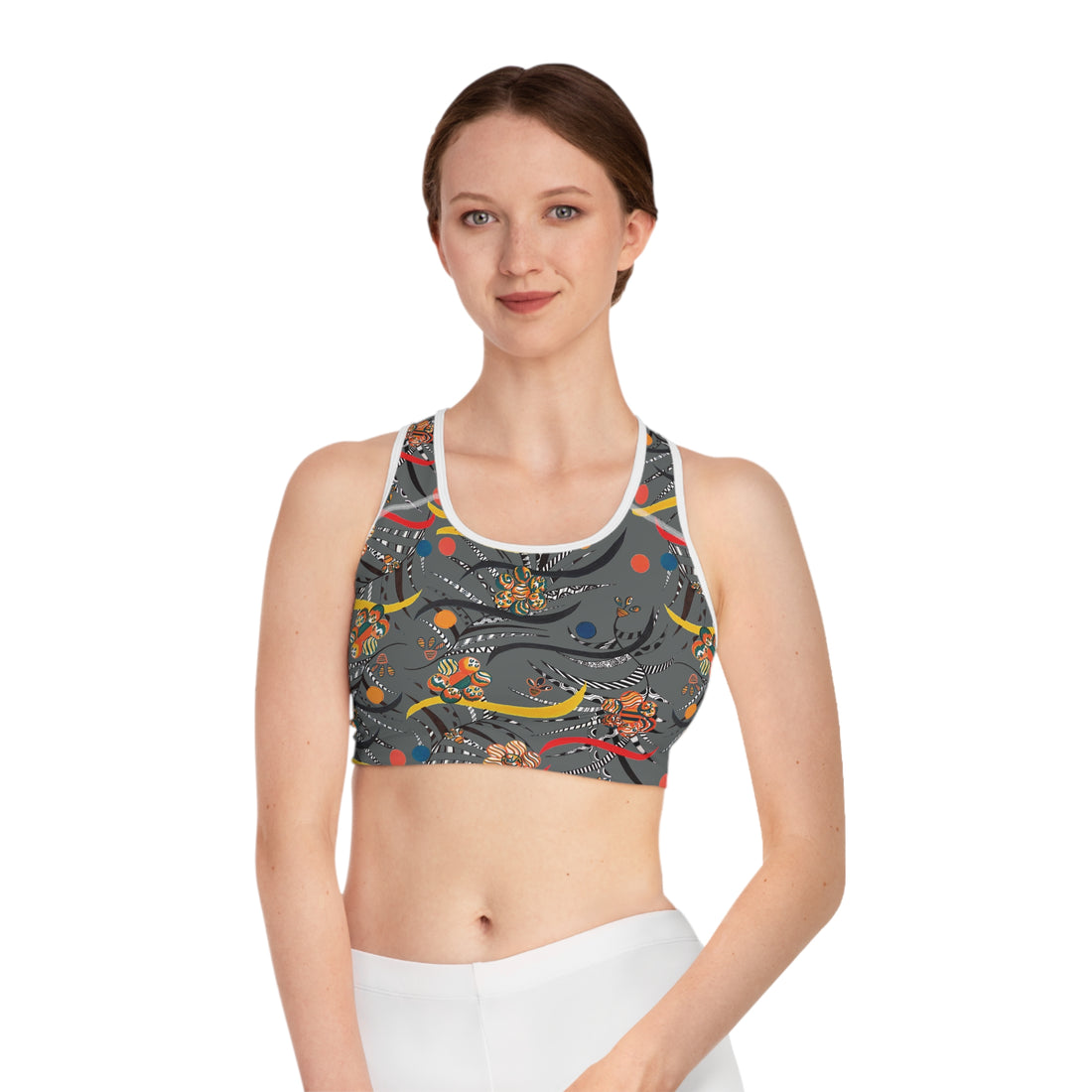 Ash Wilderness Print Racer Back (AOP) Sports Bra