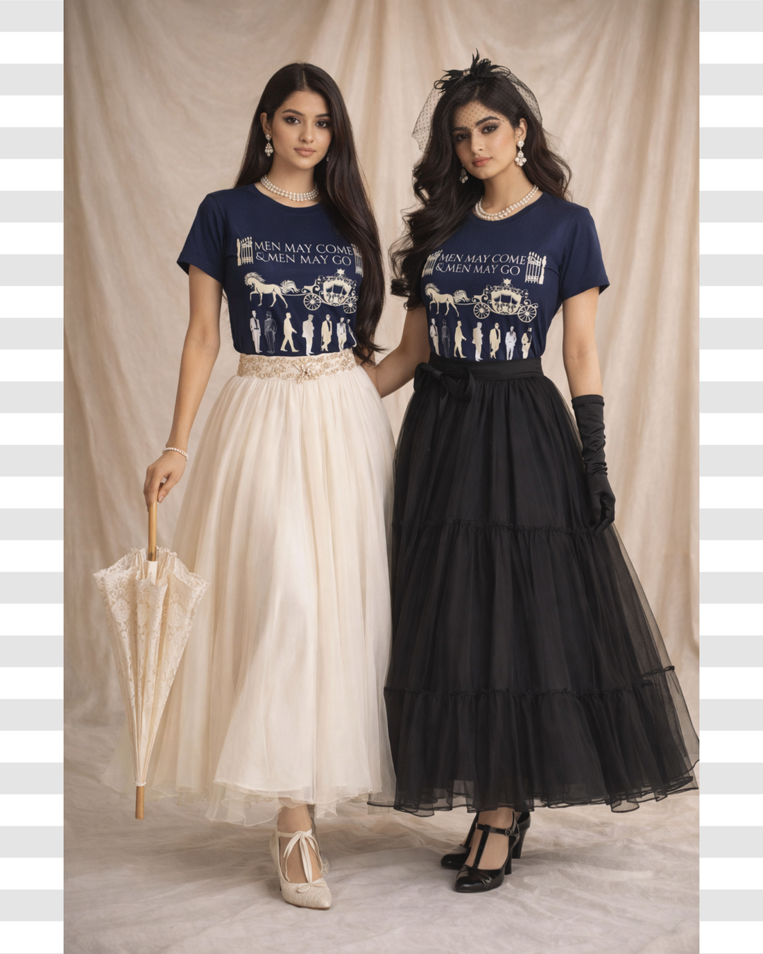 The Brook Poetic Statement Vintage Graphic Cotton Conversational Tee For Women