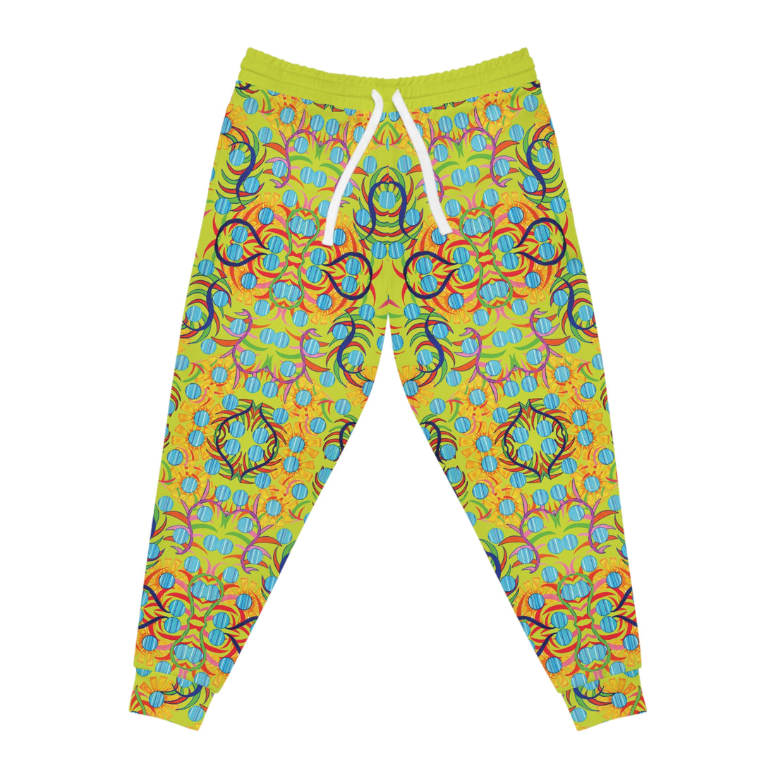 Lime AOP Sunflower Print Joggers