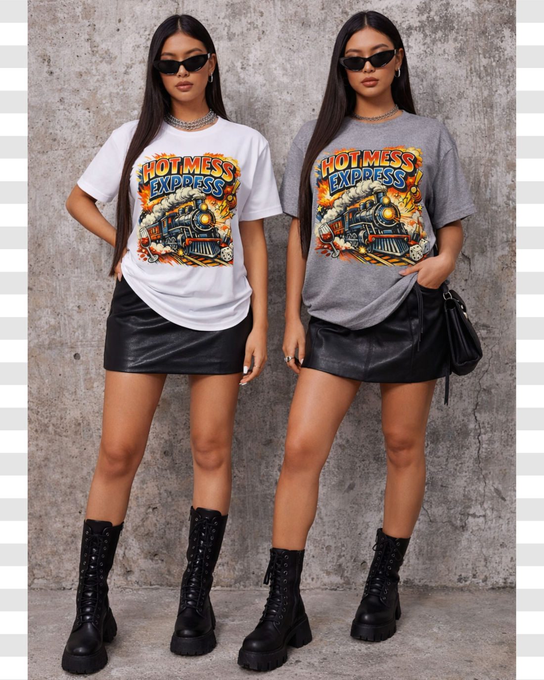 Hot Mess Express Pop Art Illustrative Streetwear Cotton Women's Tee