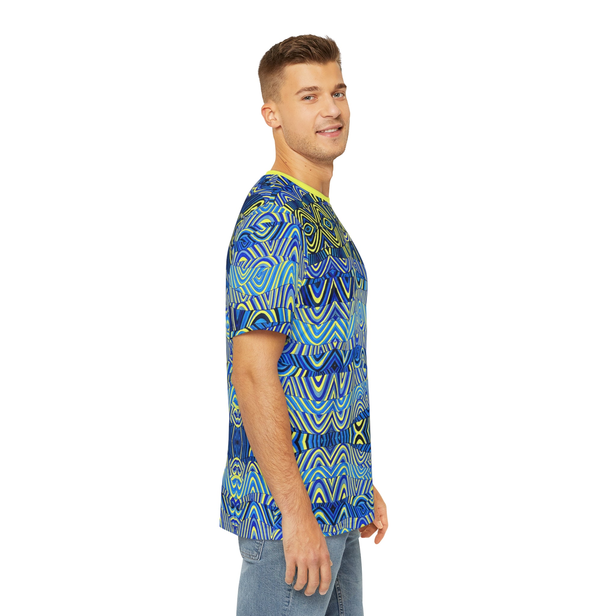 Canary Sonic Men's Polyester Tee (AOP)