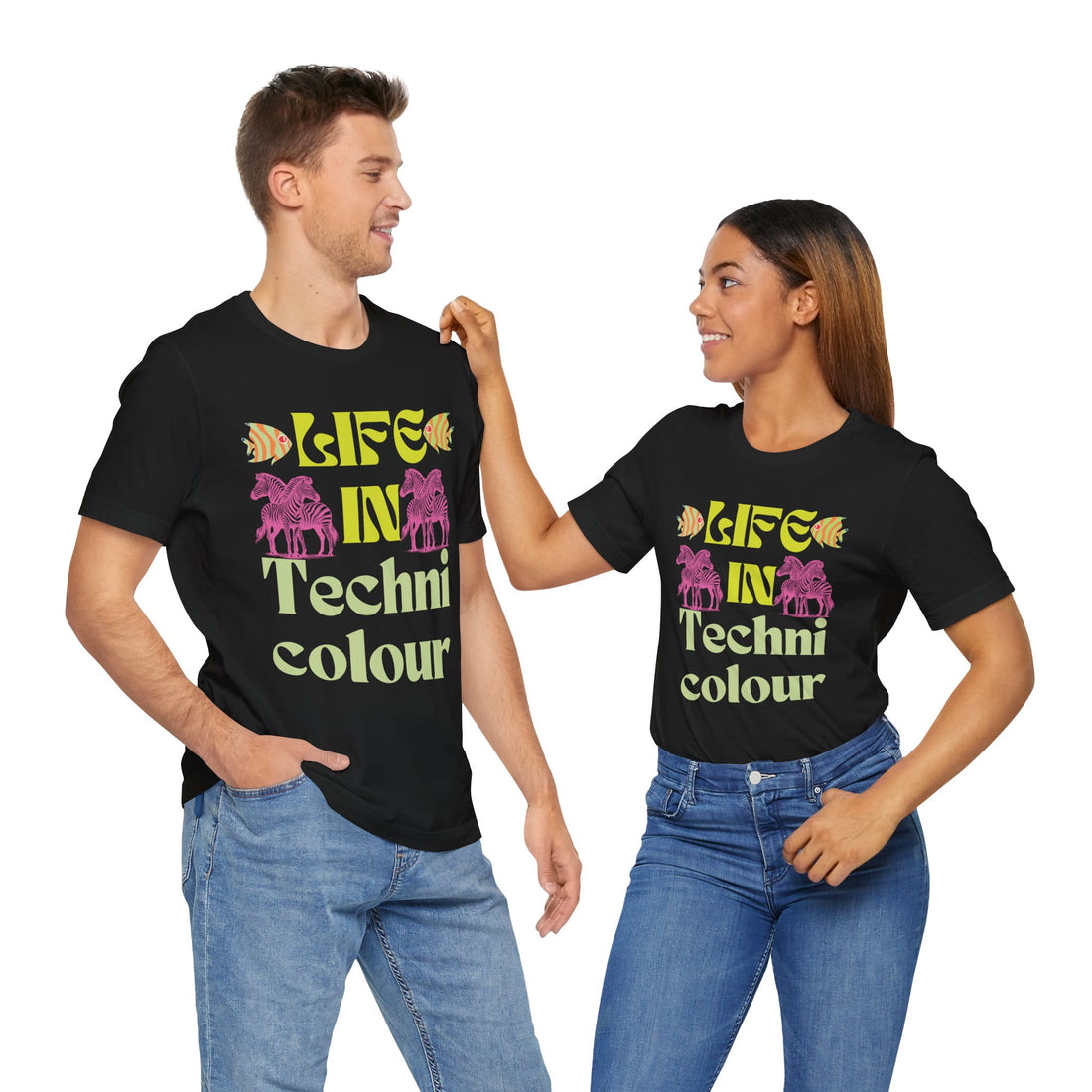 Life In Colour Typography Unisex Jersey Tee