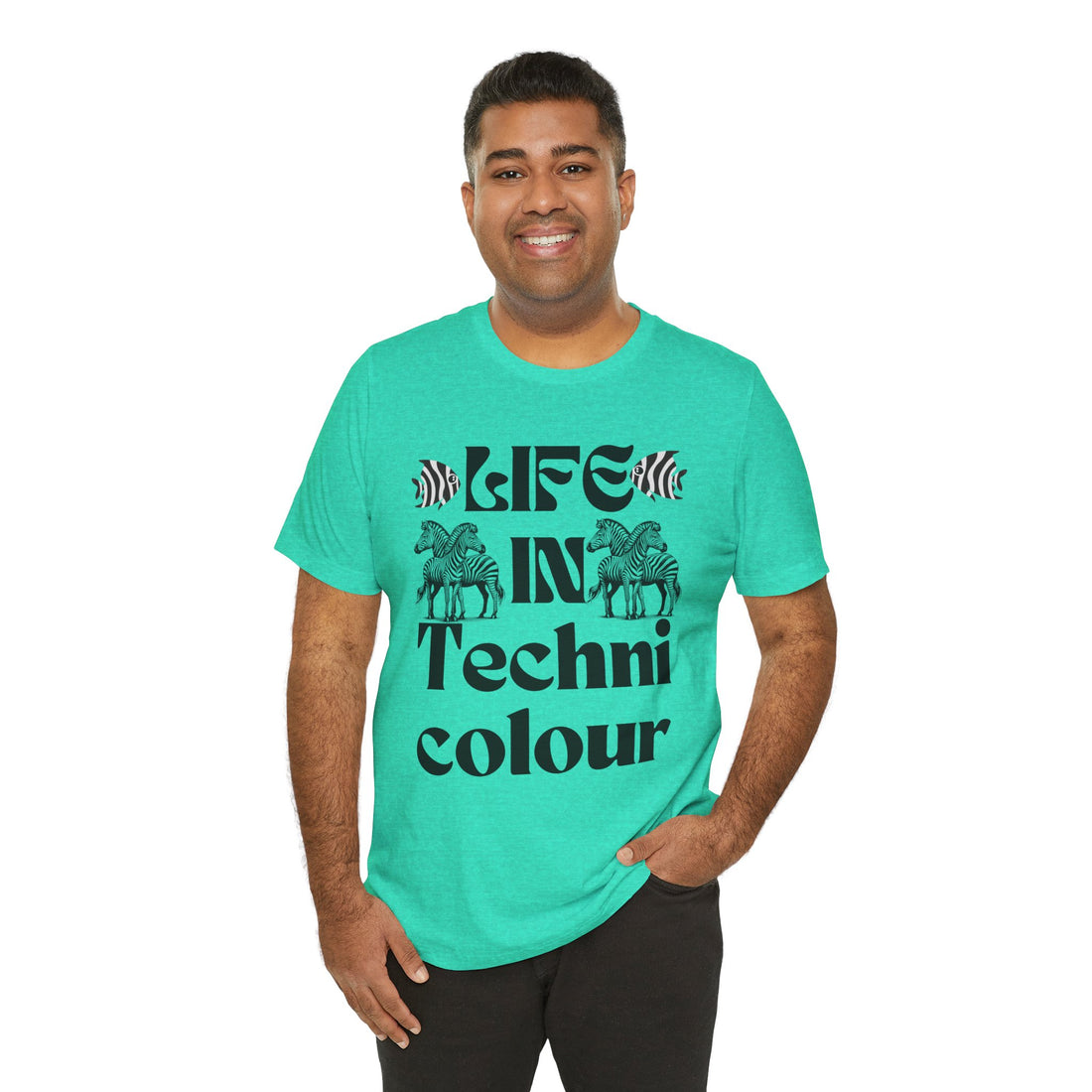 Life In Colour Typography Unisex Jersey Tee