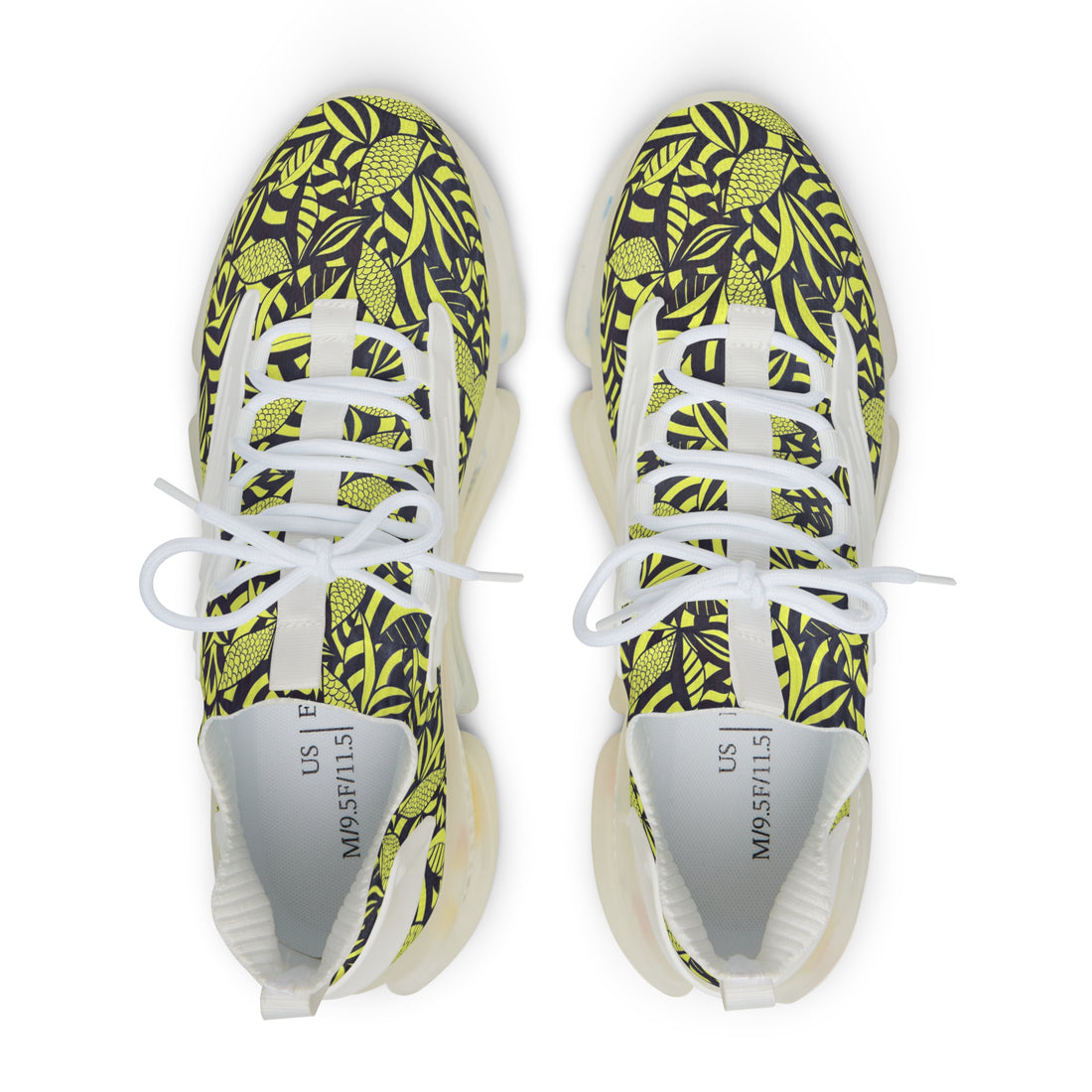 canary men's tropical print mesh knit sneakers