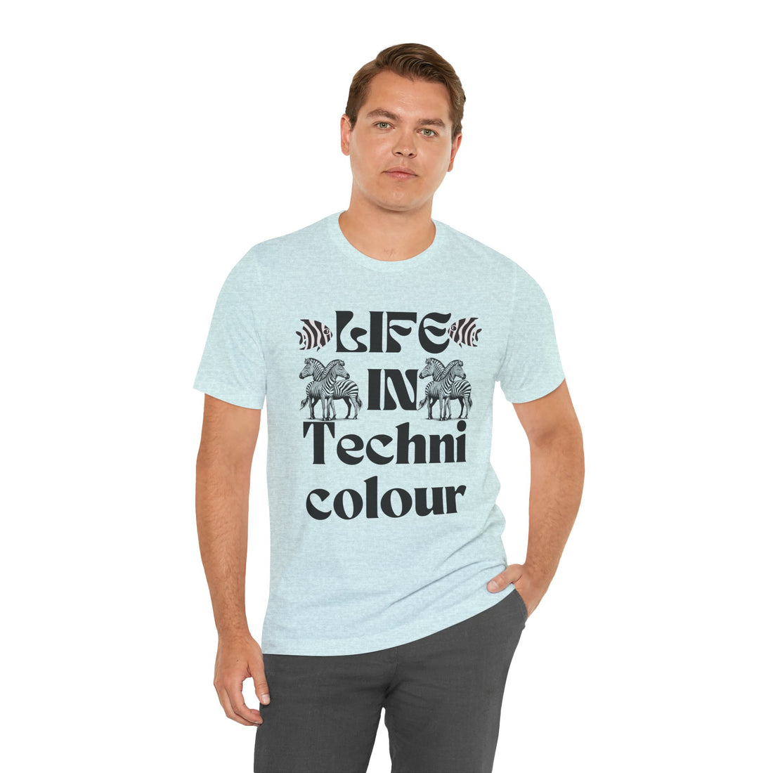 Life In Colour Typography Unisex Jersey Tee