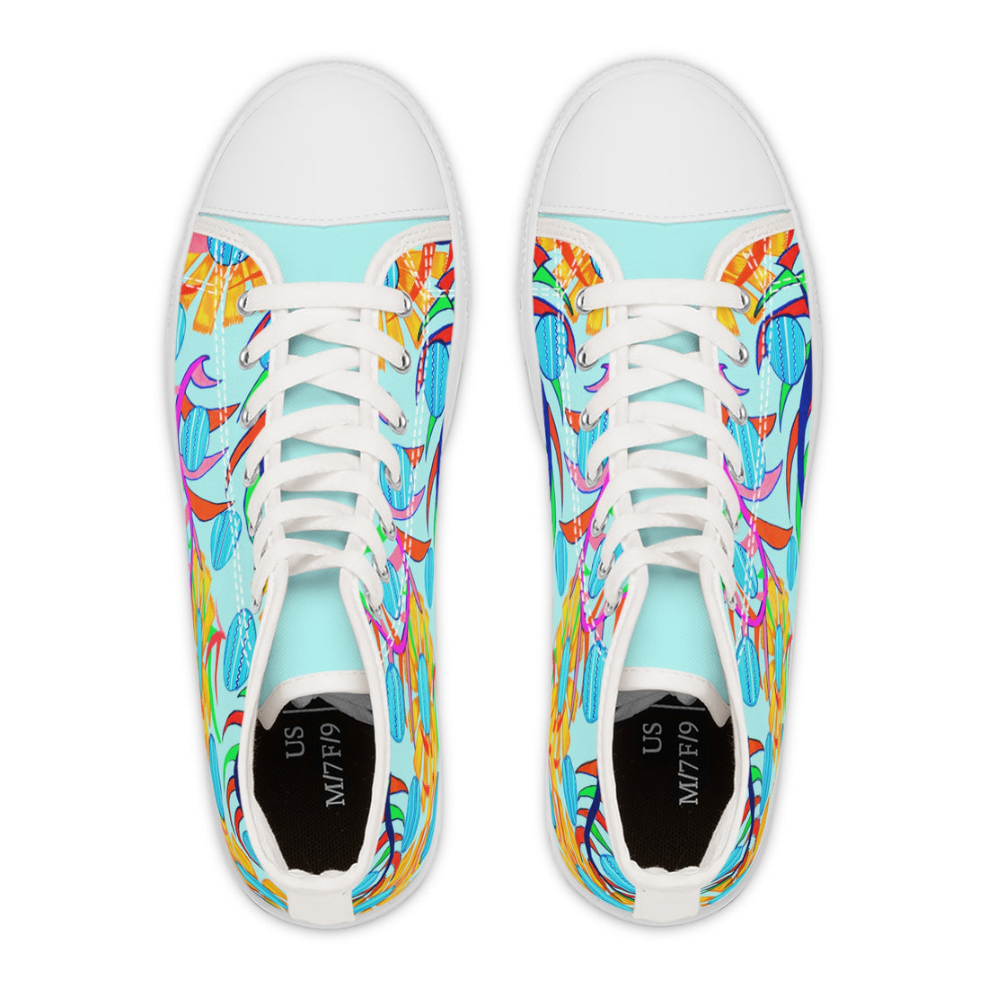 Icy Sunflower Women's High Top Sneakers