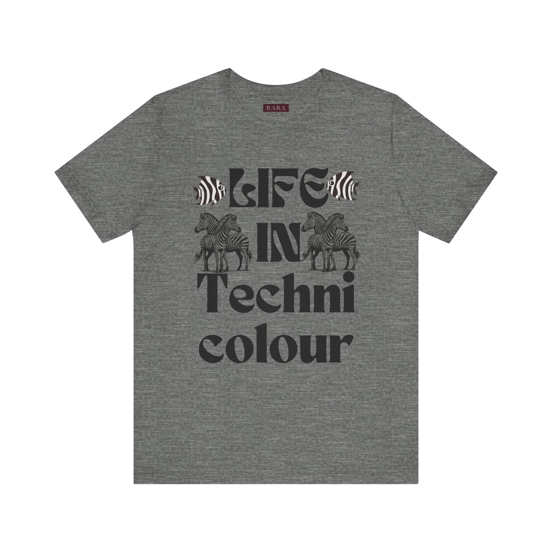 Life In Colour Typography Unisex Jersey Tee