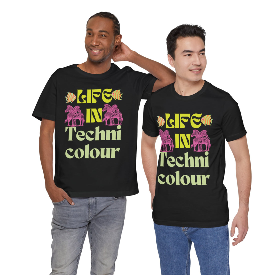 Life In Colour Typography Unisex Jersey Tee