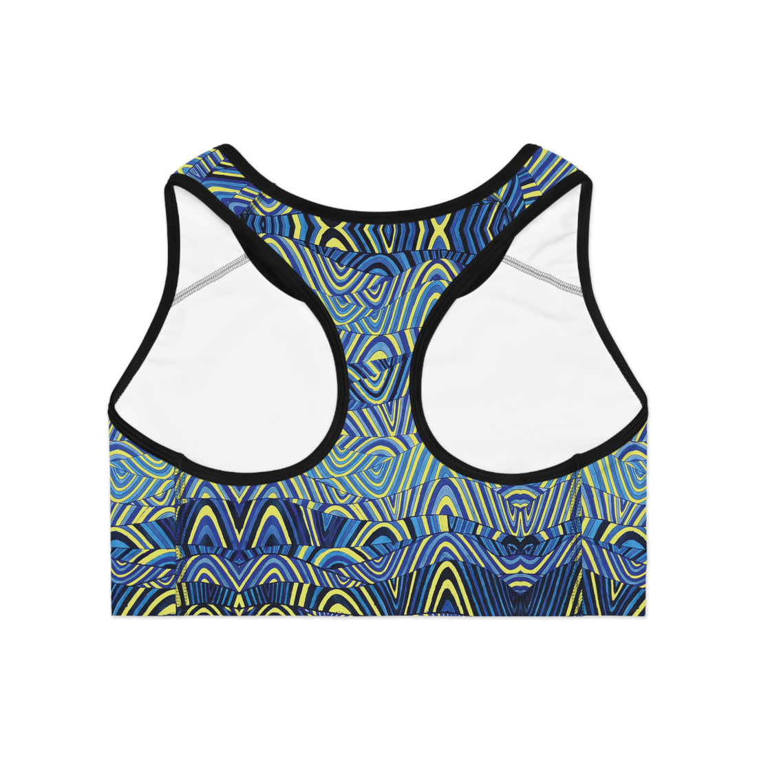 Canary Sonic (AOP) Racerback Sports Bra