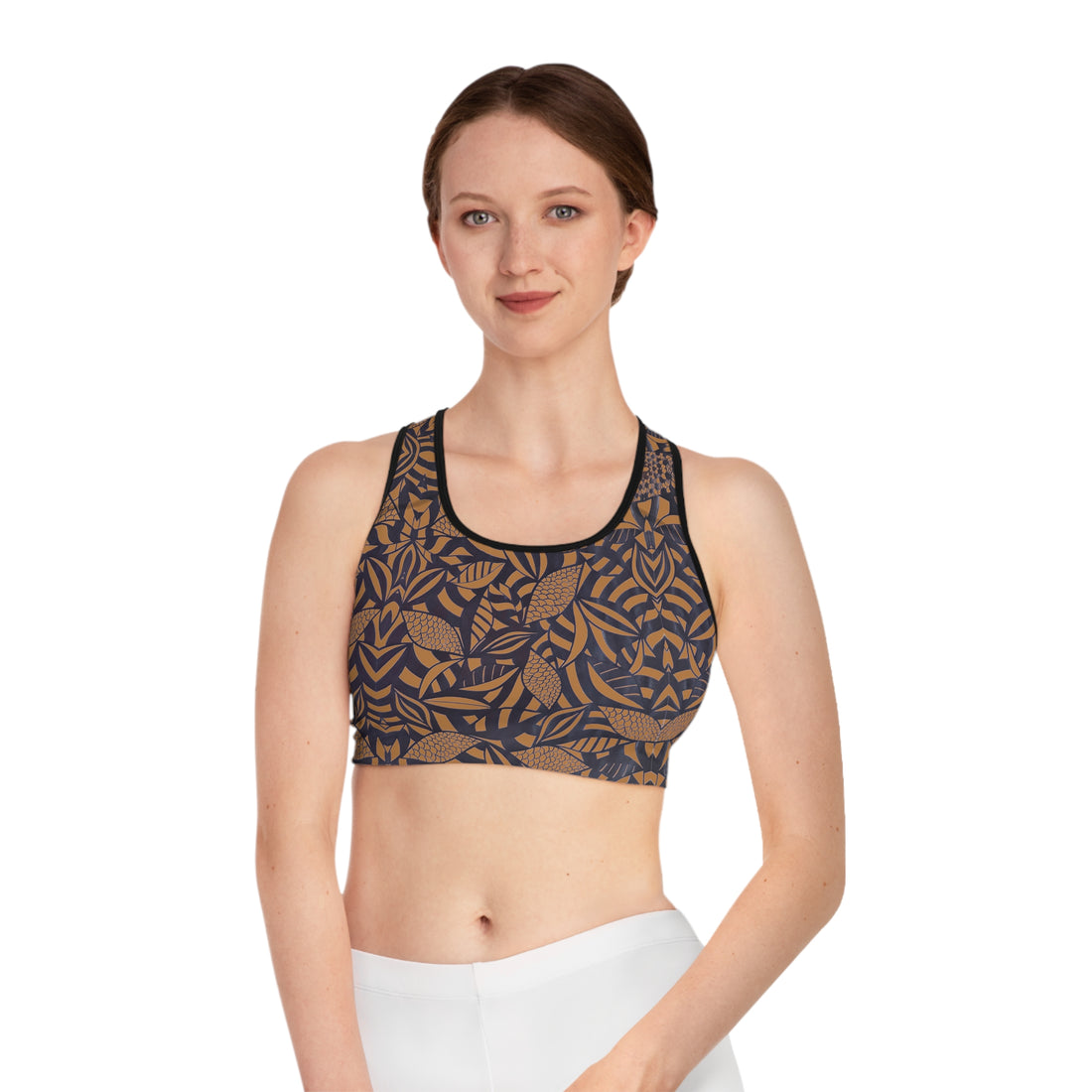 Tussock Tropical Minimalist Racerback (AOP) Sports Bra