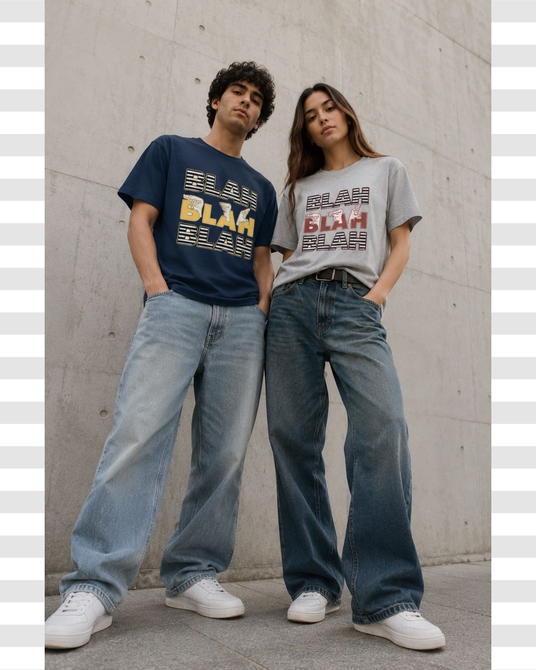 The Conversation Killer- Blah typography Unisex Tee